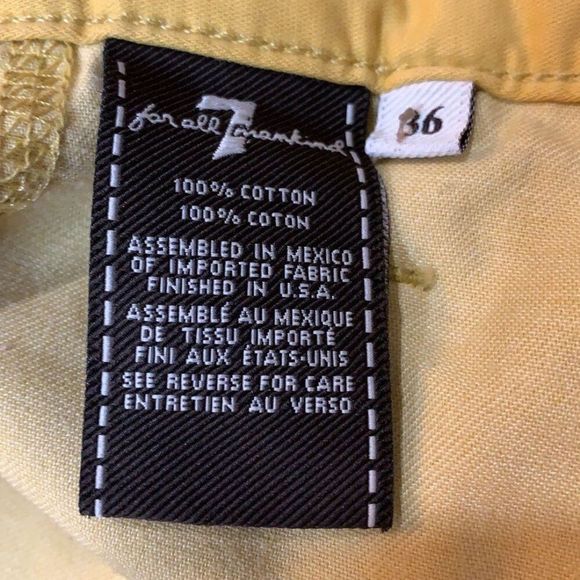 7 For All Mankind Men’s Cotton Jeans Size 36X32 - Picture 9 of 9